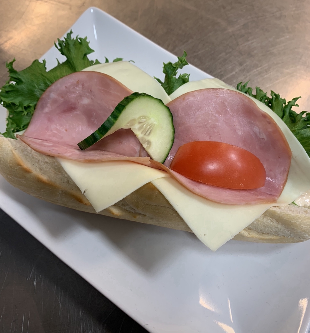 Cheese and Ham Baguette